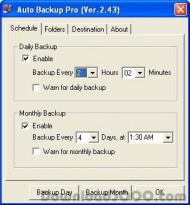 AutoBackupPro screenshot